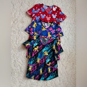 Disney Scrub Tops